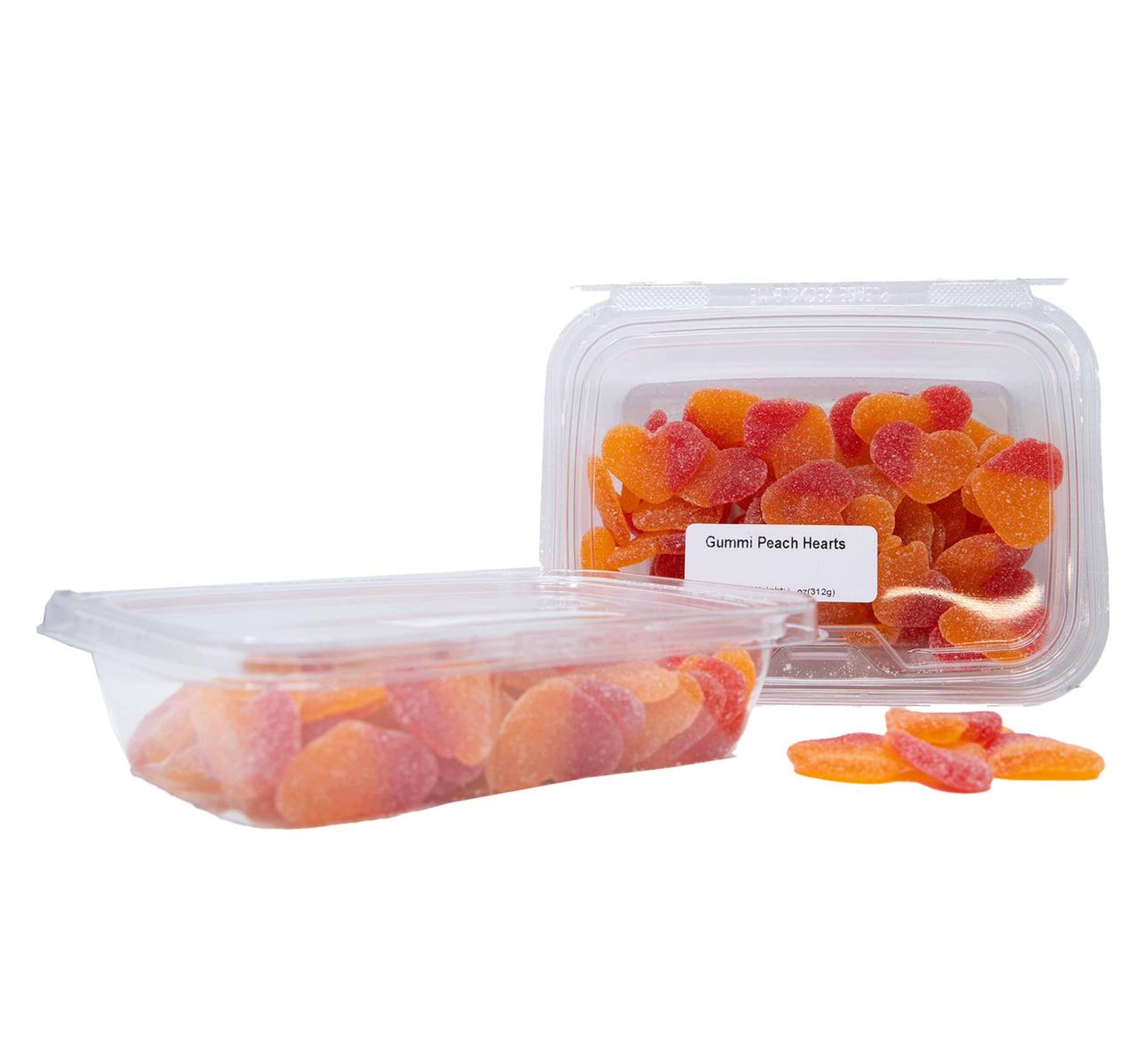 Gummi Peach Hearts 12/11oz