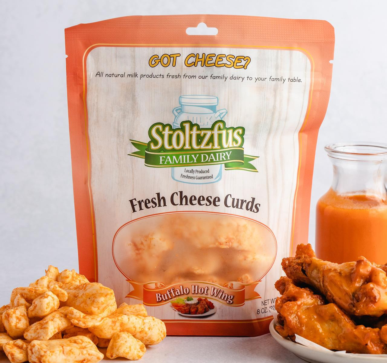 Buffalo Hot Wing Cheese Curds 6/8oz