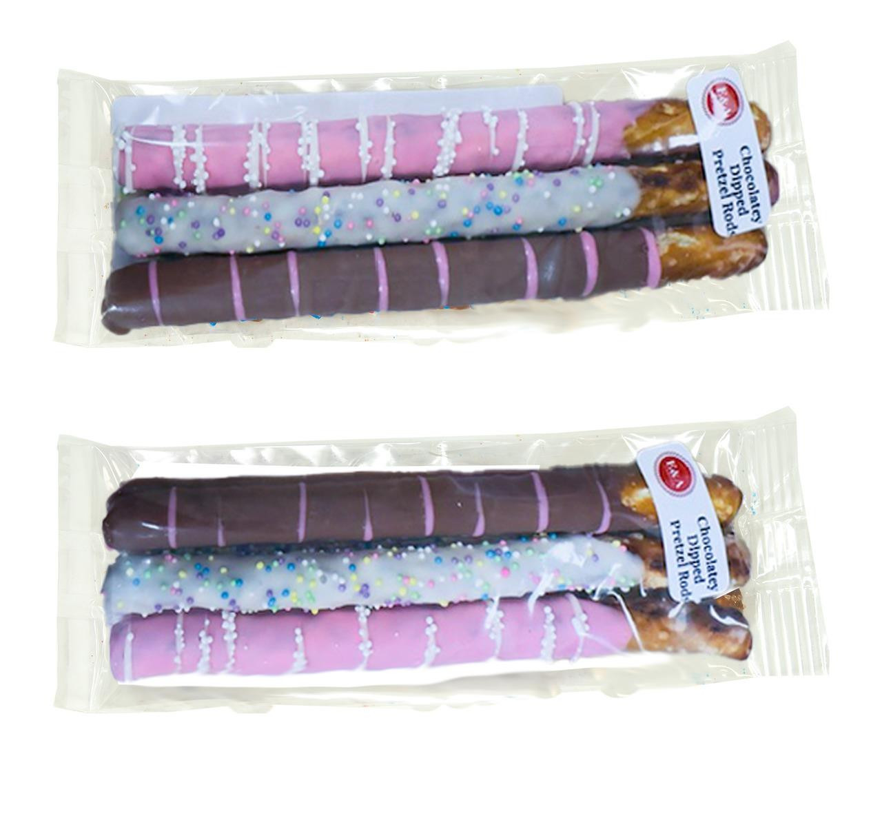 Chocolatey Dipped Pretzel Rod Trio 24/2.3oz