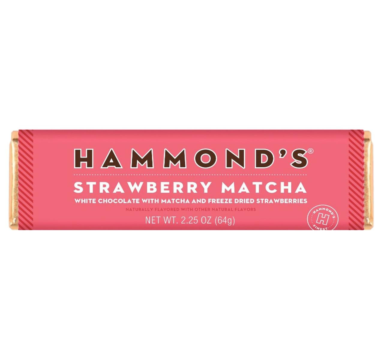 White Chocolate Strawberry Matcha Bar 12/2.25oz