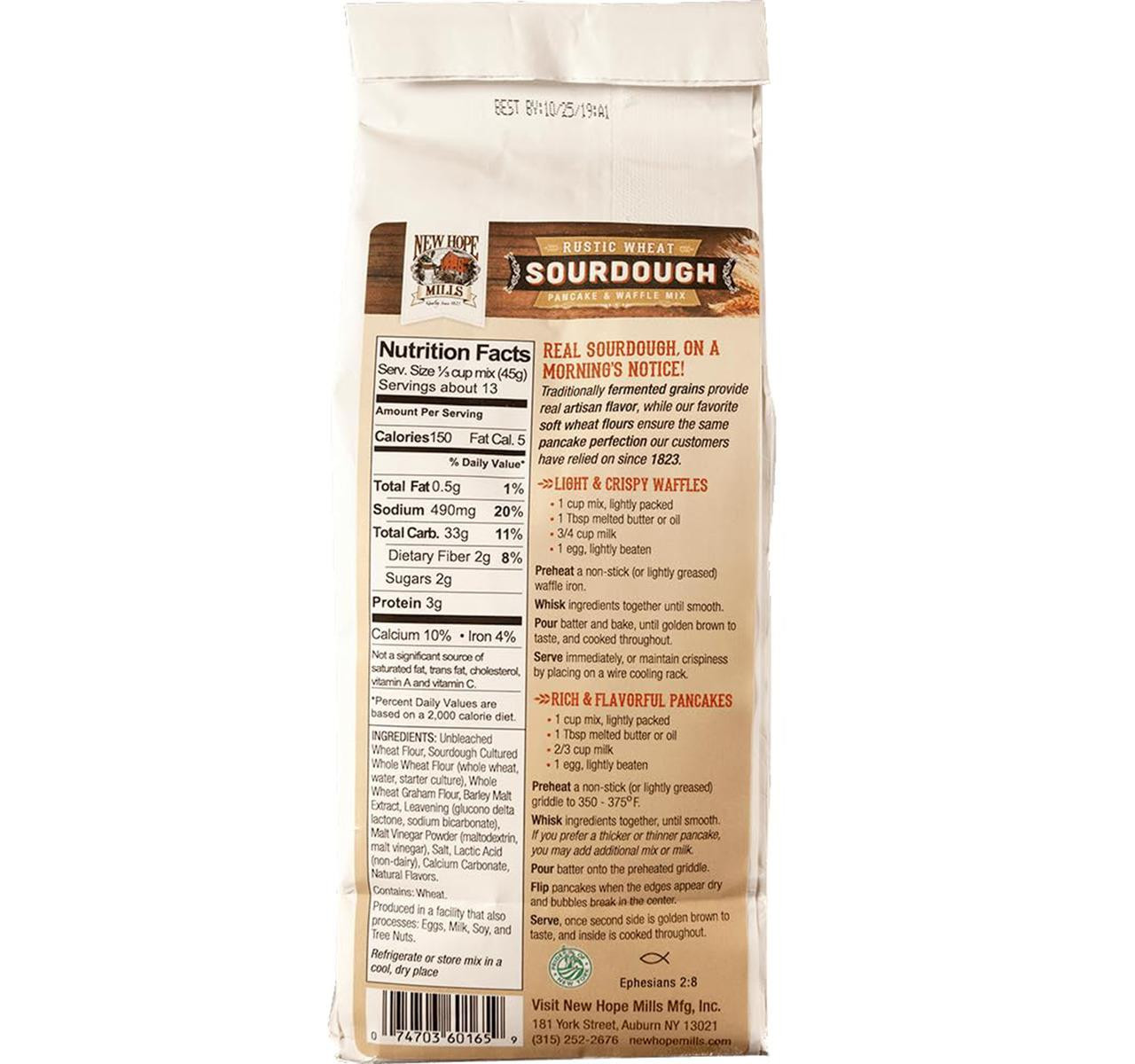 Fermented Rustic Wheat Sourdough Pancake & Waffle Mix 12/21oz