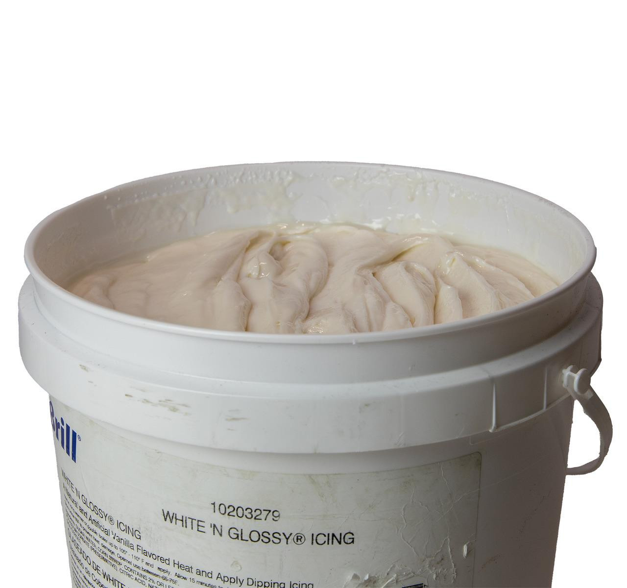 White & Glossy Dip Icing, Heat & Apply 23lb