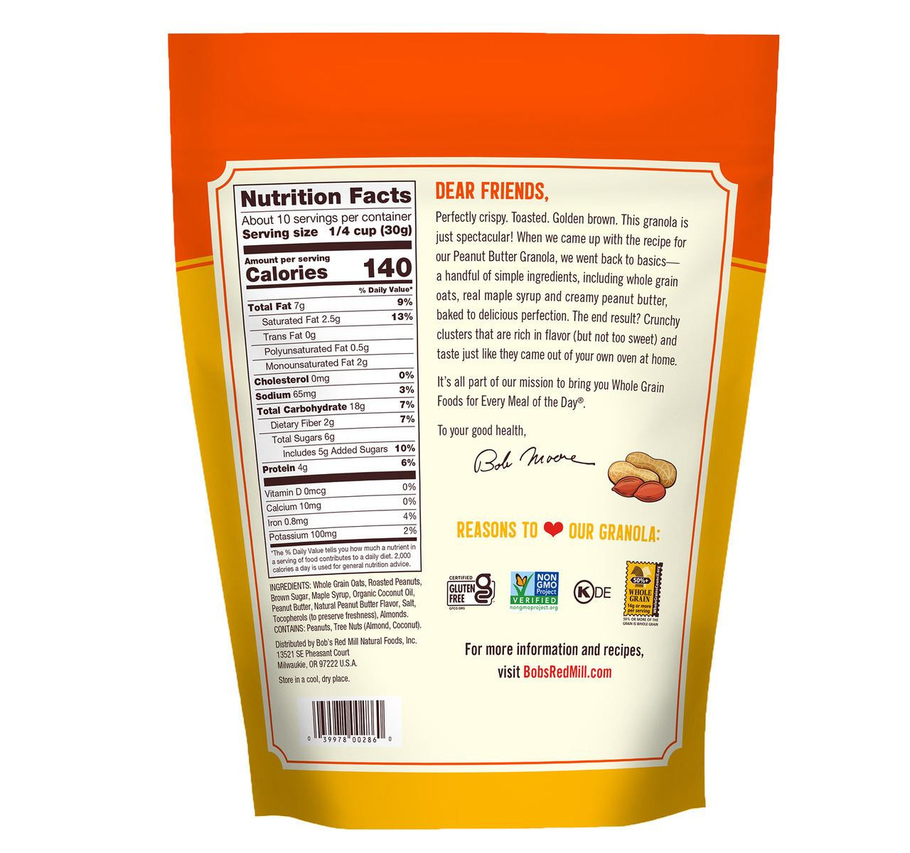 Homestyle Peanut Butter Granola 6/11oz