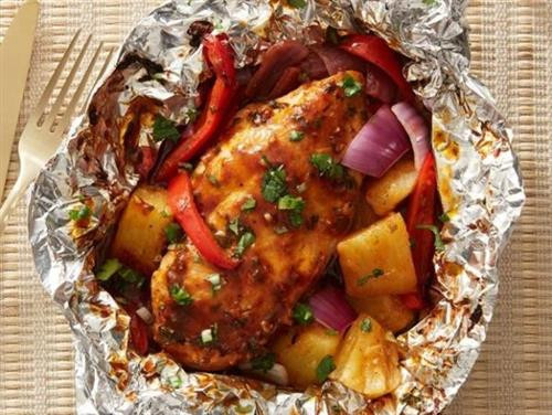 Hawaiian Chicken Foil Packs