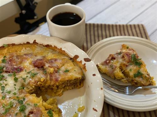 Cornbread Breakfast Casserole 