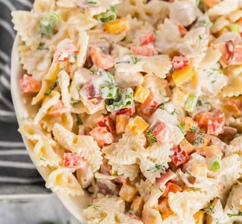 Chicken Bacon Ranch Pasta Salad