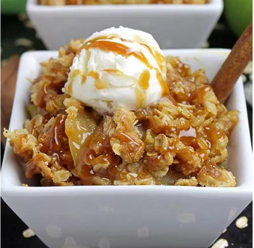 Caramel Apple Crisp