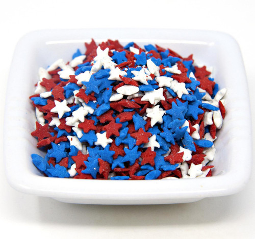 Red, White & Blue Star Shapes 5lb Red, White & Blue Star Shapes 5lb