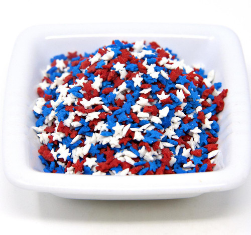 Mini Red, White & Blue Stars Shapes 5lb View Product Image