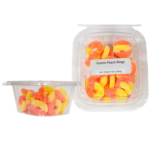 Gummi Peach Rings 12/10oz Gummi Peach Rings 12/10oz