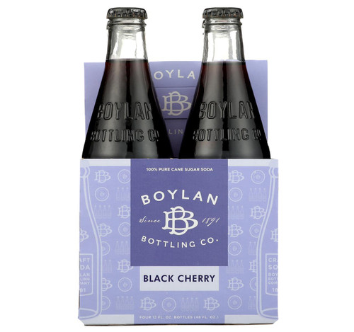 Cane Sugar Soda, Black Cherry 6/4pk 12oz