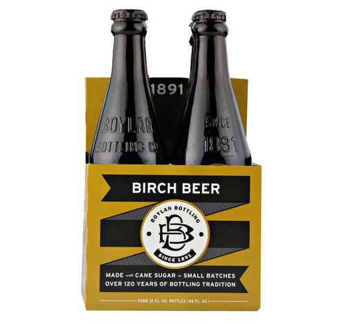 Boylan Cane Sugar Soda, Birch Beer 6/4pk 12oz Boylan Cane Sugar Soda, Birch Beer 6/4pk 12oz