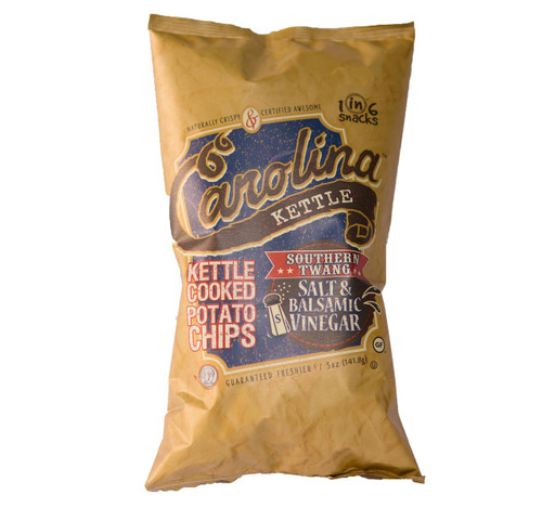 Salt & Balsamic Vinegar Kettle Cooked Potato Chips 14/5oz View Product Image