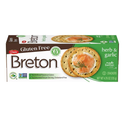 Gluten Free Garlic & Herb Crackers 6/4.75oz