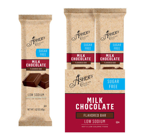 Milk Chocolate Bar, Sugar Free 12ct Milk Chocolate Bar, Sugar Free 12ct