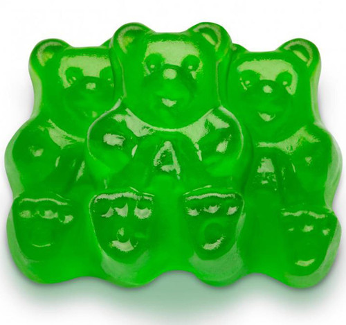 Granny Smith Apple Gummi Bears 4/5lb View Product Image
