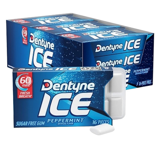 Sugar Free Peppermint Dentyne ICE 9/16pc