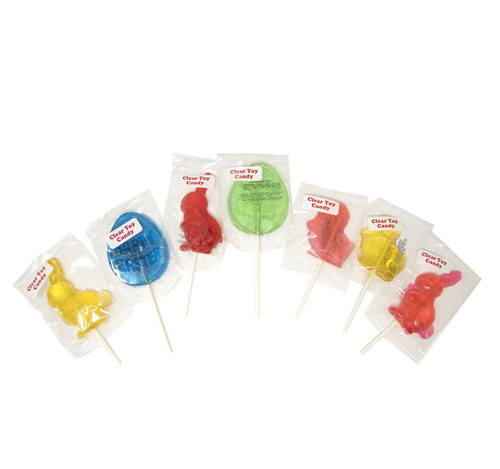 Easter Clear Toy Lollipops 24ct View Product Image