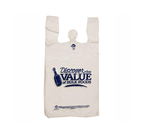 "Discover The Value Of Bulk Foods" T-Shirt Sacks 12x7x22.5 1000ct View Product Image