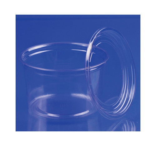 Clear (Pet) Recessed Lids 500ct View Product Image
