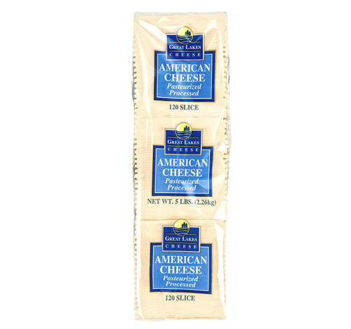 Sliced White American Cheese, 120 Count 4/5lb Sliced White American Cheese, 120 Count 4/5lb
