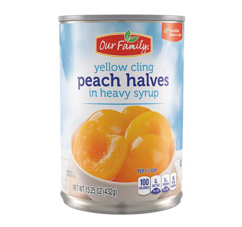 Yellow Cling Peach Halves 12/15.25oz View Product Image