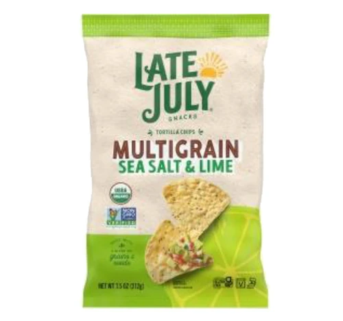 Sea Salt & Lime Multigrain Tortilla Chips Organic12/7.5