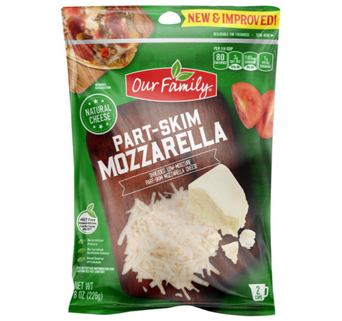 Shredded Mozzarella Cheese 12/8oz View Product Image