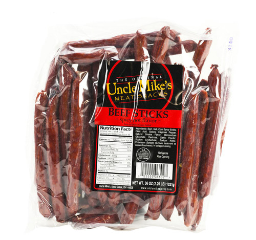 Spicy Hot Beef Sticks 4/2.25lb View Product Image