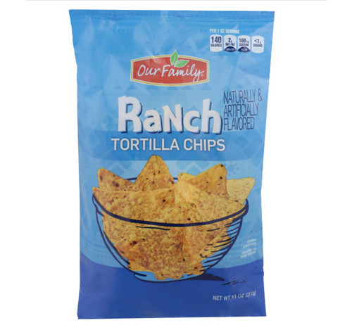 Ranch Tortilla Chips 12/10oz View Product Image