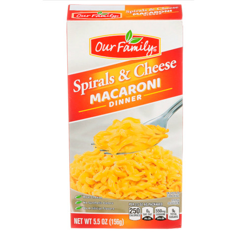 Spirals & Cheese Macaroni Dinner 24/5.5oz View Product Image