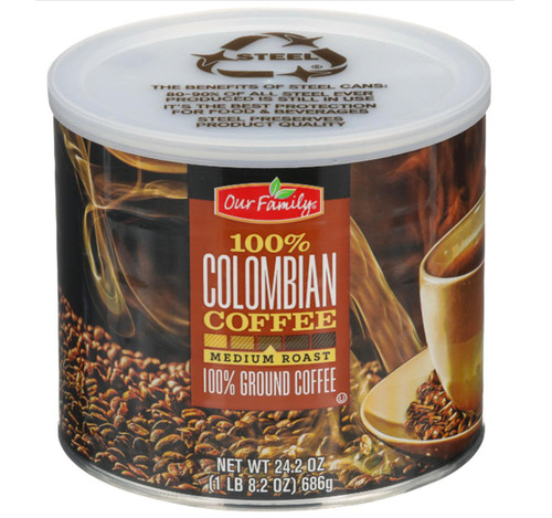 Ground Columbian Coffee 6/24.2oz View Product Image