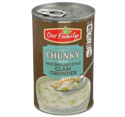 Chunky New England Clam Chowder, Ready-To-Eat 12/18.8oz View Product Image