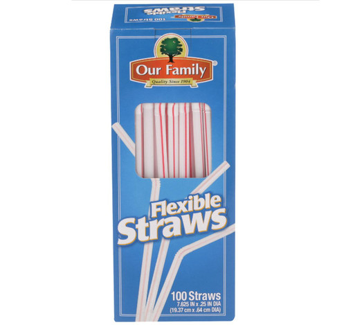Flexible Straws 12/100ct View Product Image