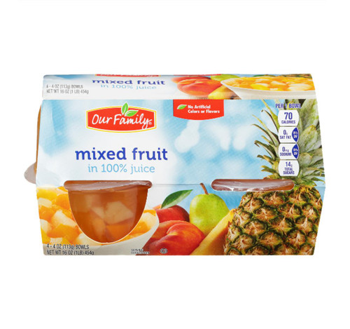 Mixed Fruit Cups 6/4pk View Product Image