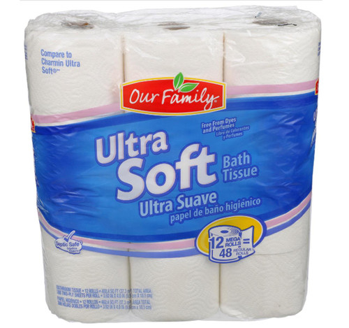 Ultra Soft Bath Tissue 4/12rl View Product Image