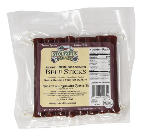 Honey BBQ Seasoned Beef Sticks 20/5.25oz View Product Image