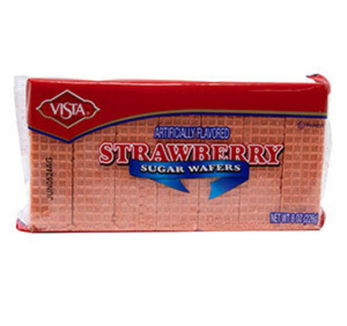 Strawberry Sugar Wafers 12/8oz Strawberry Sugar Wafers 12/8oz