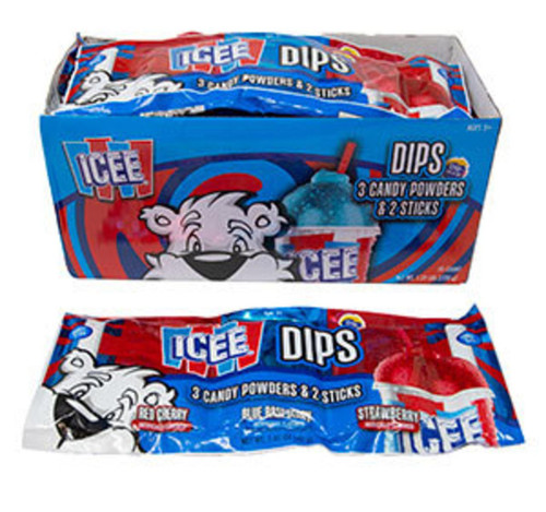 ICEE Dips Candy Powder & Stick 3pk 18ct View Product Image