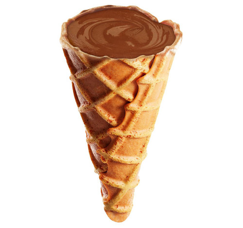 Mini Milk Chocolate Filled Waffle Cones 10lb View Product Image