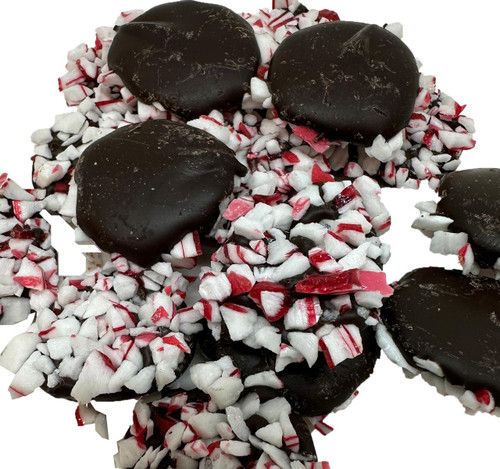 Dark Chocolate Peppermint Crunch Drops 12lb View Product Image