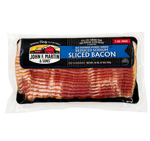 Low Salt Bacon, Sliced 12/1lb