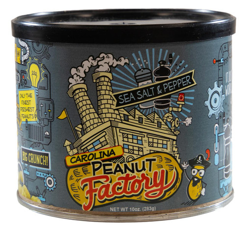 Sea Salt & Pepper Peanuts 6/10oz