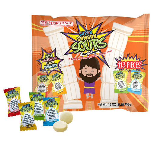 Super Samson Sours Hard Candy 12/16oz View Product Image