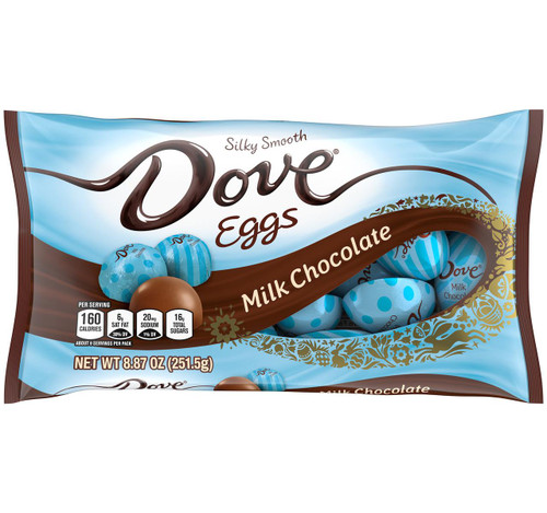 DOVE Milk Chocolate Eggs 12/8.87oz DOVE Milk Chocolate Eggs 12/8.87oz