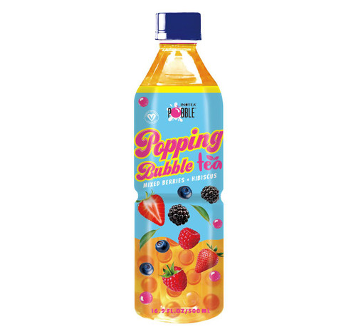 Mixed Berries + Hibiscus Popping Bubble Tea 12/16.9oz