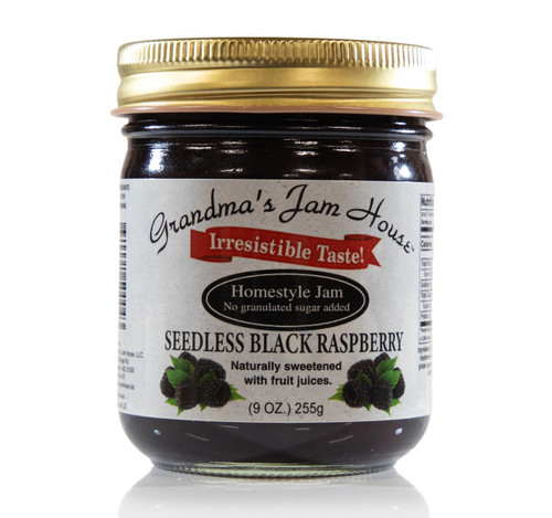 Low Sugar Seedless Black Raspberry Jam 12/9oz Low Sugar Seedless Black Raspberry Jam 12/9oz