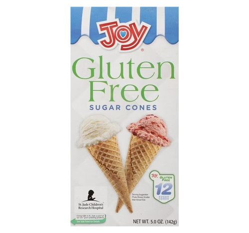 Gluten Free Sugar Cones 8/12ct