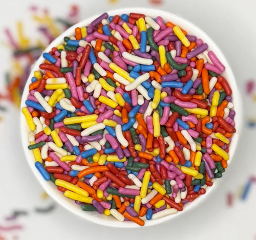 Natural Vibrant Rainbow Sprinkles 10lb