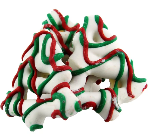 Drizzled Holiday Tree Pretzels 10lb
